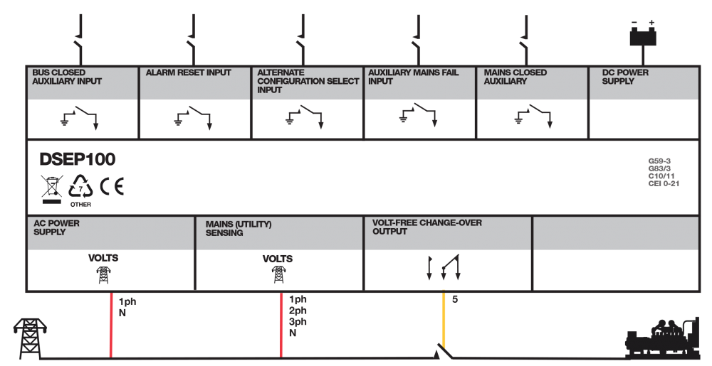 DSEP100 connection diagram