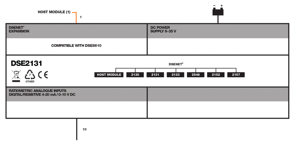 DSE2131 connection diagram