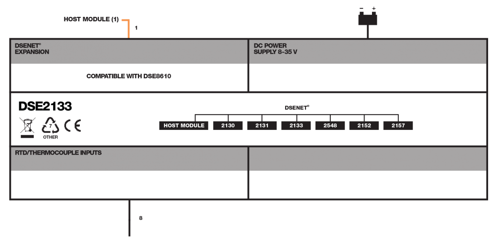 DSE2133 connection diagram