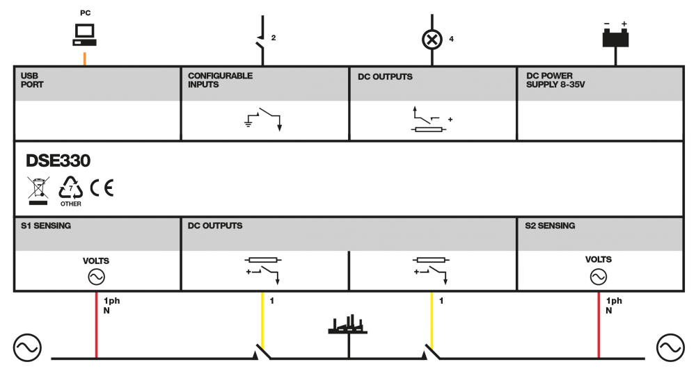 DSE330 connection diagram