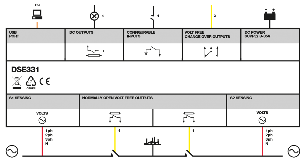 DSE331 connection diagram