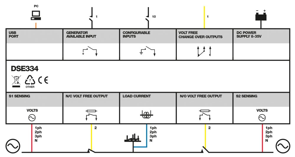 DSE334 connection diagram