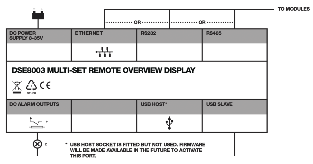 DSE8003 connection diagram