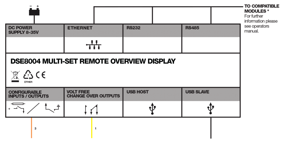 DSE8004 connection diagram