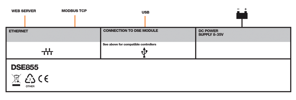 DSE855 connection diagram