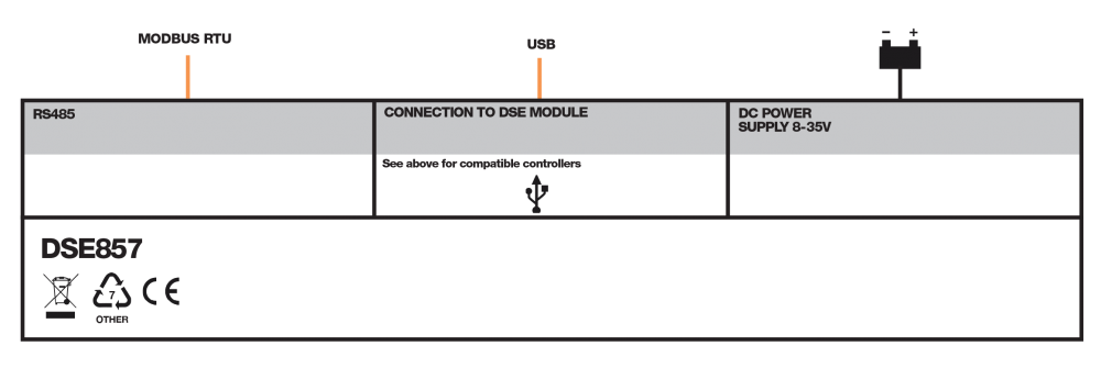 DSE857 connection diagram