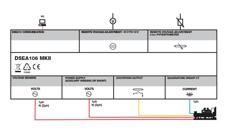 DSEA106 MKII connection diagram