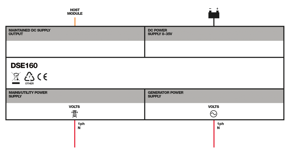 DSE160 connection diagram